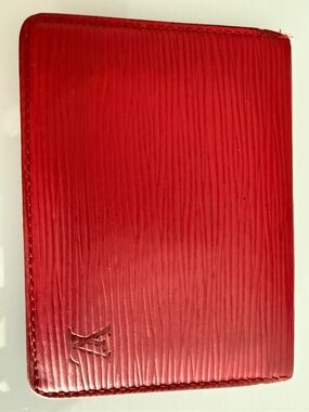 Louis Vuitton Red Card Holder/Pass Case